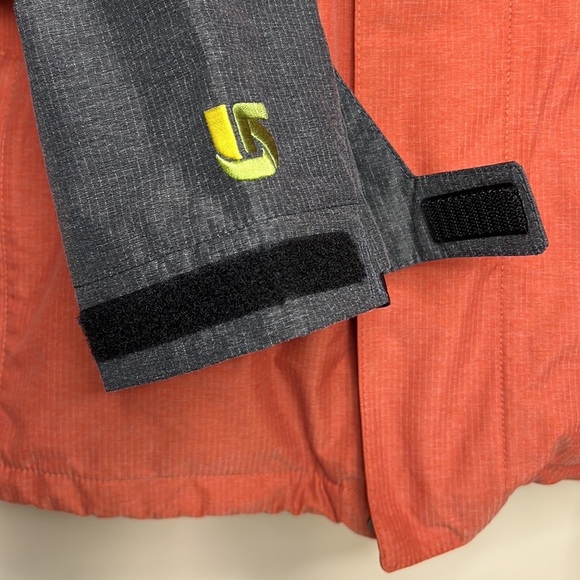 Burton Chittagong Dry Ride Jacket Mens Small Grey Orange - Picture 3 of 14
